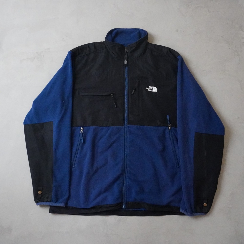 The North Face Denali Fleece Jacket XXL Mens Blue Black Full Zip 800